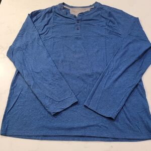 Banana Republic Long Sleeve Blue Henley